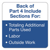 Auto Repair Four-part Order Form, 8 1-2 X 11, Four-part Carbonless, 50 Forms
