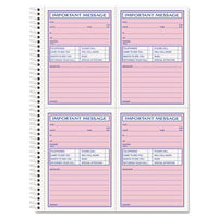 Telephone Message Book With Fax-mobile Section, 4-1-4 X 5 1-2, Two-part, 50-book