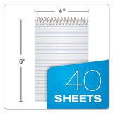 Memo Books, Narrow Rule, 6 X 4, White, 40 Sheets, 3-pack