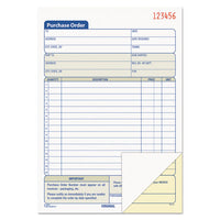 Purchase Order Book, 5 9-16 X 8 7-16, Three-part Carbonless, 50 Sets-book