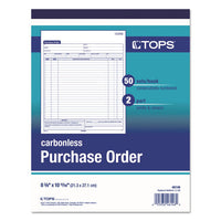 Purchase Order Book, 8 3-8 X 10 3-16, Two-part Carbonless, 50 Sets-book