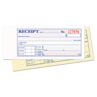 Money And Rent Receipt Books, 2-3-4 X 7 1-8, Two-part Carbonless, 400 Sets-book