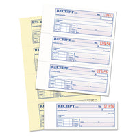 Money And Rent Receipt Books, 2-3-4 X 7 1-8, Two-part Carbonless, 400 Sets-book