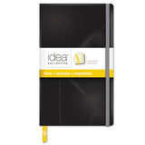 Idea Collective Journal, 1 Subject, Wide-legal Rule, Black Cover, 8.25 X 5, 120 Sheets