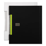 Idea Collective Professional Wirebound Hardcover Notebook, 5 7-8 X 8 1-4, Black