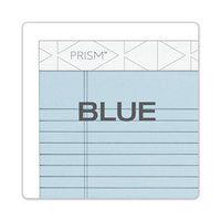 Prism + Writing Pads, Narrow Rule, 5 X 8, Pastel Blue, 50 Sheets, 12-pack