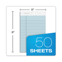 Prism + Writing Pads, Narrow Rule, 5 X 8, Pastel Blue, 50 Sheets, 12-pack