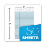 Prism + Writing Pads, Narrow Rule, 5 X 8, Pastel Blue, 50 Sheets, 12-pack