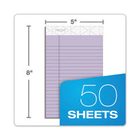 Prism + Writing Pads, Narrow Rule, 5 X 8, Pastel Orchid, 50 Sheets, 12-pack