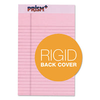 Prism + Writing Pads, Narrow Rule, 5 X 8, Pastel Pink, 50 Sheets, 12-pack