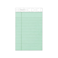 Prism + Writing Pads, Narrow Rule, 5 X 8, Pastel Green, 50 Sheets, 12-pack