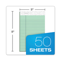 Prism + Writing Pads, Narrow Rule, 5 X 8, Pastel Green, 50 Sheets, 12-pack