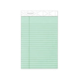 Prism + Writing Pads, Narrow Rule, 5 X 8, Pastel Green, 50 Sheets, 12-pack