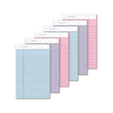 Prism + Writing Pads, Wide-legal Rule, 8.5 X 11.75, Pastel Blue, 50 Sheets, 12-pack
