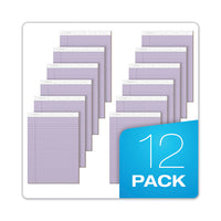 Prism + Colored Writing Pad, Wide-legal Rule, 8.5 X 11.75, Orchid, 50 Sheets, 12-pack