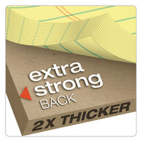Double Docket Ruled Pads, Narrow Rule, 8.5 X 11.75, Canary, 100 Sheets, 6-pack