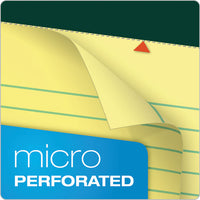 Double Docket Ruled Pads, Wide-legal Rule, 8.5 X 11.75, Canary, 100 Sheets, 6-pack