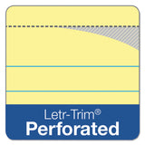 Double Docket Ruled Pads, Pitman Rule, 8.5 X 11.75, Canary, 100 Sheets, 6-pack