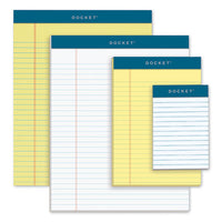 Docket Ruled Perforated Pads, Wide-legal Rule, 8.5 X 11.75, White, 50 Sheets, 12-pack