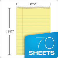 Docket Ruled Wirebound Pad, Wide-legal Rule, Green Cover, 8.5 X 11.75, 70 Sheets