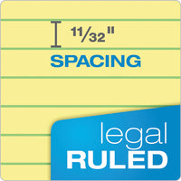 Docket Ruled Wirebound Pad, Wide-legal Rule, Green Cover, 8.5 X 11.75, 70 Sheets