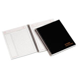 Jen Action Planner, Narrow Rule, Black Cover, 8.5 X 6.75, 84 Sheets