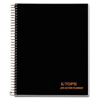 Jen Action Planner, Narrow Rule, Black Cover, 8.5 X 6.75, 100 Sheets