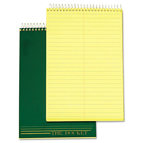 Docket Steno Book, Gregg Rule, 6 X 9, Canary, 100 Sheets