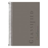Color Notebooks, 1 Subject, Narrow Rule, Graphite Cover, 8.5 X 5.5, 100 Sheets