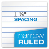 Second Nature Single Subject Wirebound Notebooks, 1 Subject, Narrow Rule, Green Cover, 8 X 5, 80 Sheets