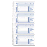 Second Nature Phone Call Book, 2 3-4 X 5, Two-part Carbonless, 400 Forms