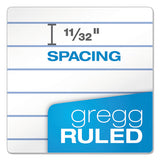 Second Nature Recycled Notebooks, Gregg Rule, 6 X 9, White, 80 Sheets