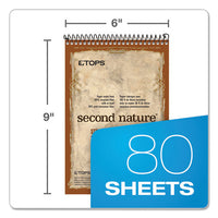 Second Nature Recycled Notebooks, Gregg Rule, 6 X 9, White, 80 Sheets