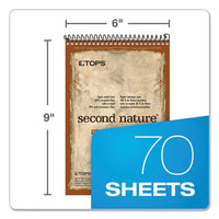 Second Nature Recycled Notebooks, Gregg Rule, 6 X 9, White, 70 Sheets