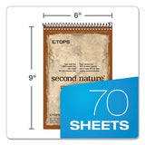 Second Nature Recycled Notebooks, Gregg Rule, 6 X 9, White, 70 Sheets