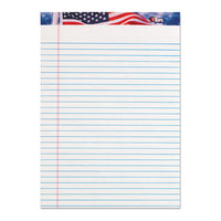 American Pride Writing Pad, Wide-legal Rule, 8.5 X 11.75, White, 50 Sheets, 12-pack