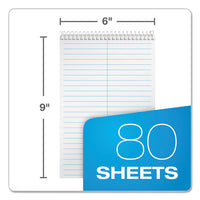 Steno Book, Gregg Rule, Assorted Covers, 6 X 9, 80 White Sheets, 4-pack