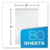 Steno Book, Gregg Rule, Assorted Covers, 6 X 9, 80 White Sheets, 4-pack