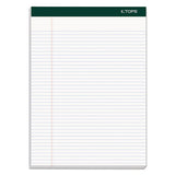 Double Docket Ruled Pads, Narrow Rule, 8.5 X 11.75, White, 100 Sheets, 4-pack