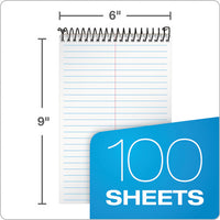 Docket Gold Steno Books, Gregg Rule, 6 X 9, White, 100 Sheets