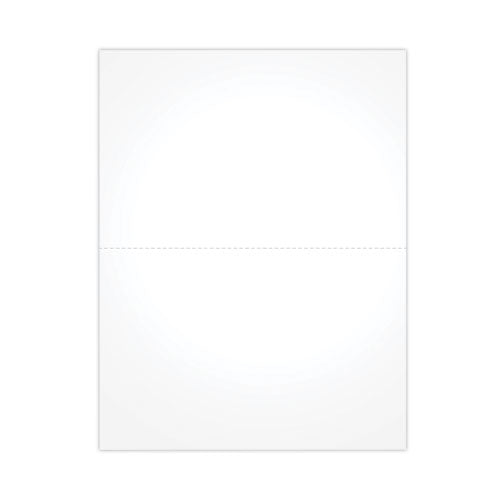 Blank Cut Sheets For W-2 Tax Forms, 2-down Style, 8.5 X 11, White, 50-pack
