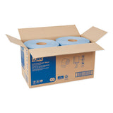 Industrial Paper Wiper, 4-ply, 11 X 15.75, Blue, 375 Wipes-roll, 2 Roll-carton