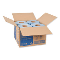 Industrial Paper Wiper, 4-ply, 10 X 15.75, Blue, 190 Wipes-roll, 4 Roll-carton