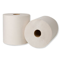 Hardwound Roll Towels, 7.88" X 800 Ft, Natural White, 6 Rolls-carton