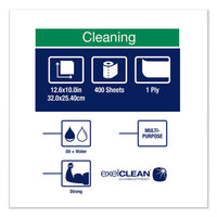 Heavy-duty Cleaning Cloth, 12.6 X 10, White, 400-carton