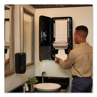 Peakserve Continuous Hand Towel Dispenser, 14.57 X 3.98 X 28.74, Black