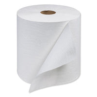 Universal Hand Towel Roll, 7.88" X 800 Ft, White, 6 Rolls-carton