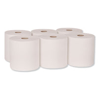 Advanced Hardwound Roll Towel, 7.88" X 800 Ft, White, 6 Rolls-carton