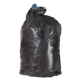 Low-density Can Liners, 56 Gal, 1.3 Mil, 43" X 47", Black, 100-carton