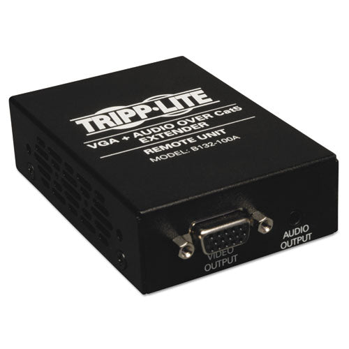 Vga W-audio Over Cat5-cat6 Extender, Box-style Receiver, Up To 1000 Ft, Taa